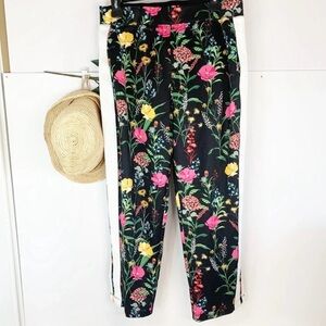 Boston Proper Black Floral Pants